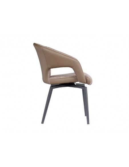 Chaise pivotante bi-matière MISTRAL 