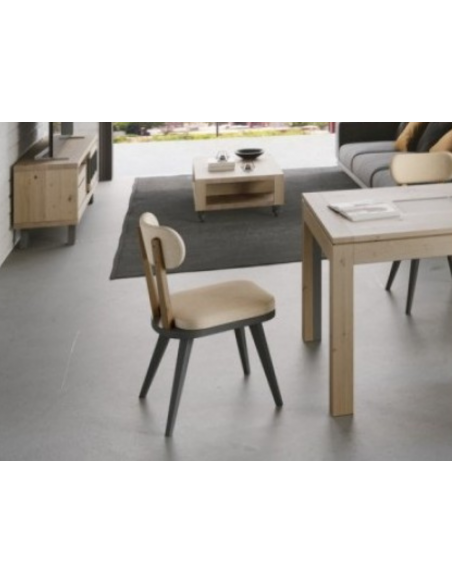 JULIUS - Meuble TV 140 1 porte coulissante, 1 tiroir  Chêne massif 