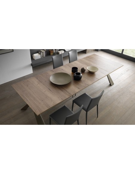 LIVA - Console extensible 5 allonges de 50cm 