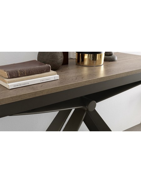 LIVA - Console extensible 5 allonges de 50cm 