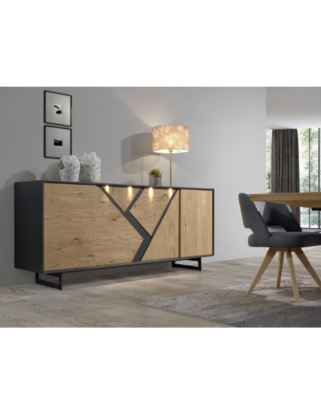 COSTA - Enfilade 4 portes 210cm 