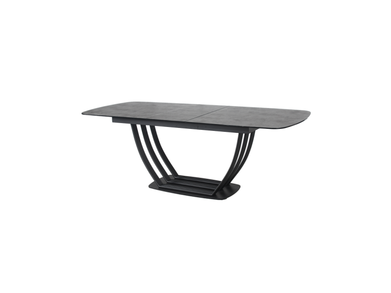 TRIDENT - Table de séjour 1 allonge centrale de 40cm 